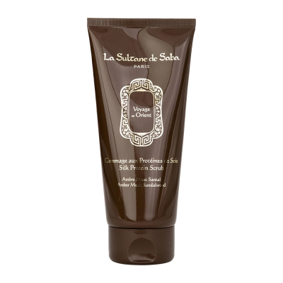 Скраб для тела шелковый Амбра, Мускус, Сандал La Sultane De Saba Amber Musk Sandalwood Silk Protein Scrub 200 мл