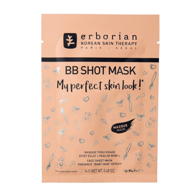 Тканевая Маска для Лица Erborian BB Shot Mask Face Sheet Mask Radiance Baby Skin Effect 14 г