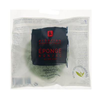 Спонж Конняку с Зелёным Чаем Erborian Green Tea Konjac Sponge 1 шт