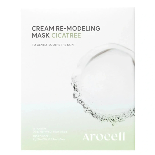 Заспокійлива Альгінатна Маска з Центелою та Чайним Деревом Arocell Cream Remodeling Mask Cicatree 5 шт Заспокійлива Альгінатна Маска з Центелою та Чайним Деревом Arocell Cream Remodeling Mask Cicatree 5 шт