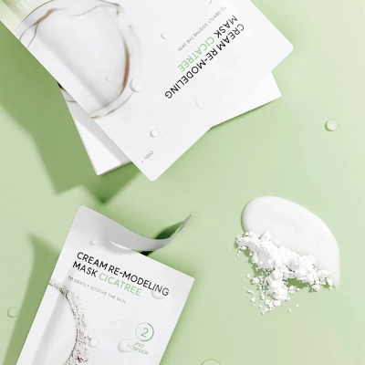 Успокаивающая Альгинатная Маска с Центеллой и Чайным Деревом Arocell Cream Remodeling Mask Cicatree 5 шт