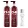 Шампунь и Кондиционер Защита Цвета CHI Rose Hip Protecting Shampoo 350 мл + Conditioner 350 мл + Шёлк BioSilk Therapy 67 мл