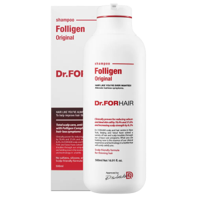 Шампунь против Выпадения Волос Dr. FORHAIR Folligen Shampoo 500 мл
