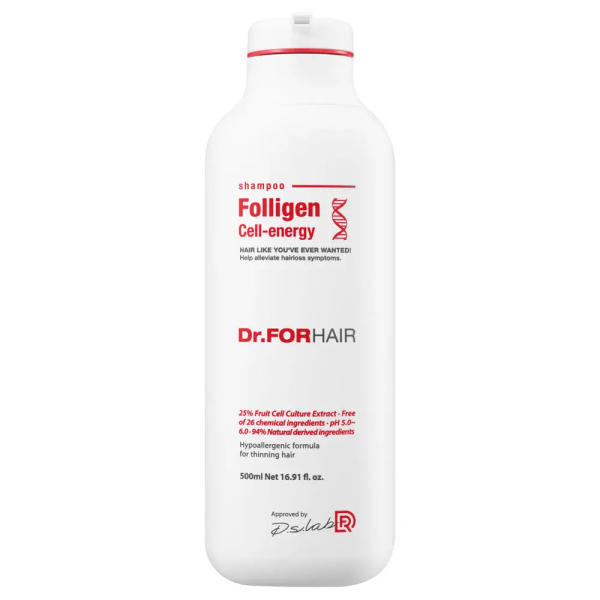 Шампунь для Укрепления и Оздоровления Зрелых Волос Dr. FORHAIR Folligen Cell Energy Shampoo 500 мл Шампунь для Укрепления и Оздоровления Зрелых Волос Dr. FORHAIR Folligen Cell Energy Shampoo 500 мл