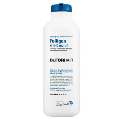 Шампунь от Перхоти для Ослабленных Волос Dr. FORHAIR Folligen Anti-Dandruff Shampoo 500 мл