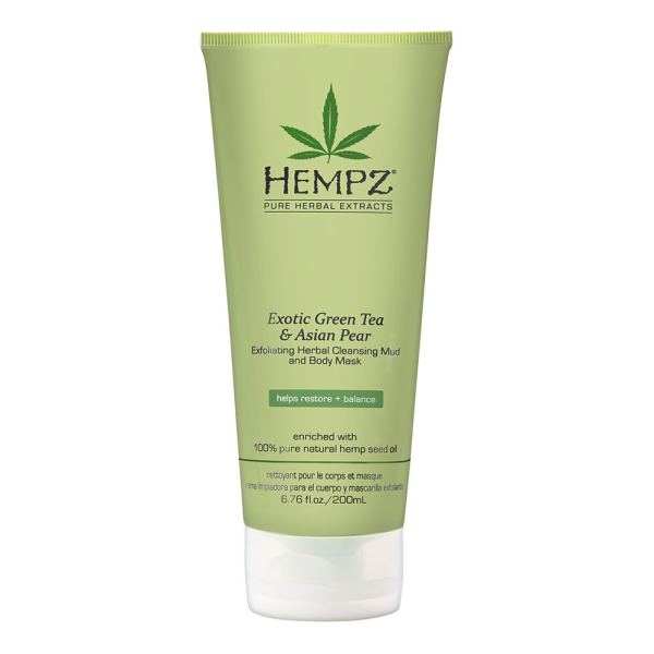 Отшелушивающая Маска-Глина для Тела Зелёный Чай и Груша Hempz Exotic Green Tea & Asian Pear Exfoliating Herbal Cleansing Mud And Body Mask 200 мл Отшелушивающая Маска-Глина для Тела Зелёный Чай и Груша Hempz Exotic Green Tea & Asian Pear Exfoliating Herbal Cleansing Mud And Body Mask 200 мл