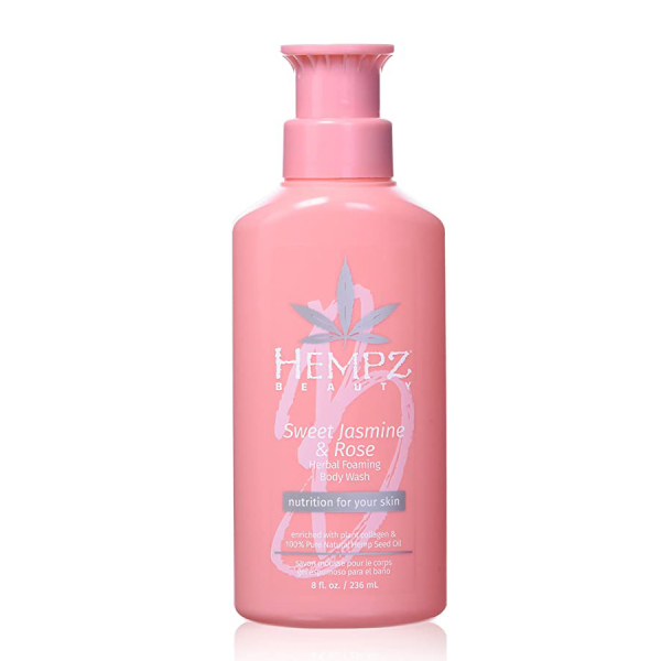 Гель-Пена для Душа Жасмин и Роза Hempz Sweet Jasmine & Rose Collagen Infused Herbal Foaming Body Wash 236 мл