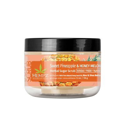 Скраб Сахарный "Сладкий Ананас и Медовая Дыня" Hempz Sweet Pineapple & Honey Melon Herbal Sugar Scrub 176 г