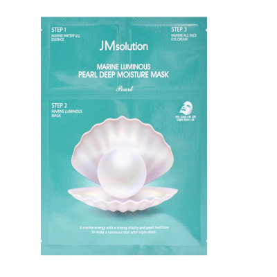 Трехшаговая Увлажняющая Маска с Жемчугом JMsolution Marine Luminous Pearl Deep Moisture Mask