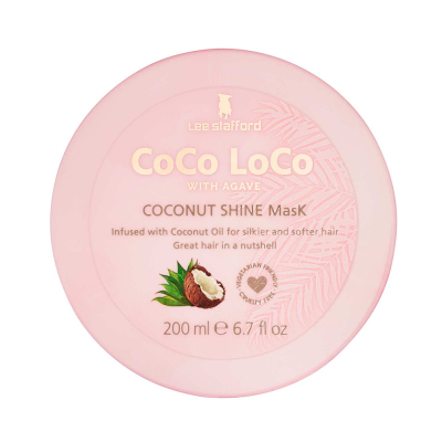 Увлажняющая Маска для Волос с Агавой Lee Stafford Coco Loco With Agave Coconut Shine Mask 200 мл