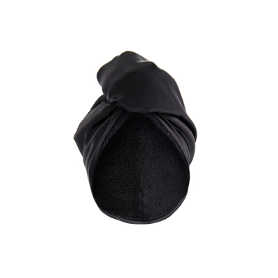 Двухстороннее Полотенце-Тюрбан для Деликатной Сушки Волос (Черное) Mon Mou Hair Turban Black