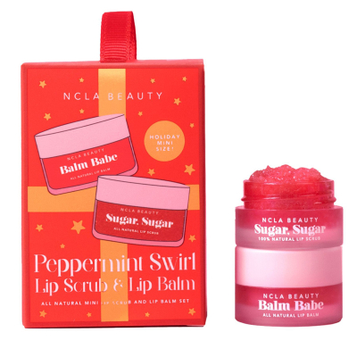 Подарочный Мини-Набор для Губ «Рождественский Мятный Леденец» NCLA Beauty Peppermint Swirl Ornament Lip Care Set