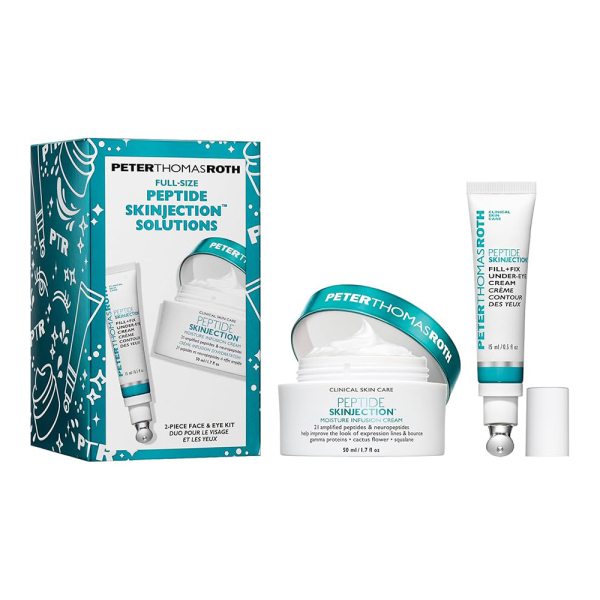 Набор для Интенсивного Увлажнения и Борьбы с Морщинами Peter Thomas Roth Full-Size Peptide Skinjection™ 2-Piece Kit Face & Eye Kit Набор для Интенсивного Увлажнения и Борьбы с Морщинами Peter Thomas Roth Full-Size Peptide Skinjection™ 2-Piece Kit Face & Eye Kit