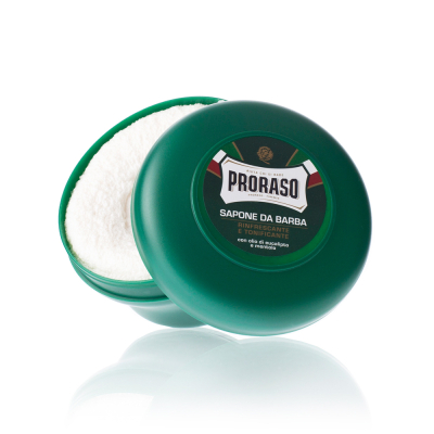Тонизирующее Мыло для Бритья с Экстрактом Эвкалипта и Ментола Proraso Green Line Refreshing Soap 150 мл
