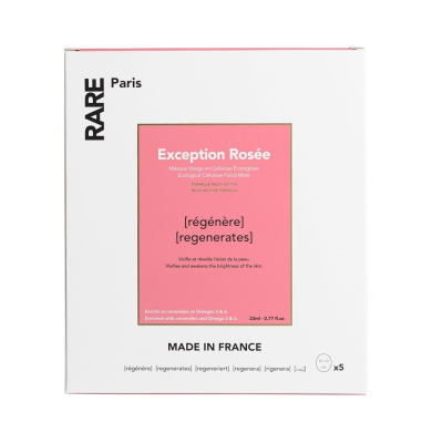 Восстанавливающая Тканевая Маска Rare Paris Exception Rosée Regenerating Face Mask Box 5 шт