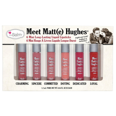 Набор Мини-Помад для Губ theBalm Meet Matte Hughes 6 Liquid Lipsticks Mini Kit Vol. 1